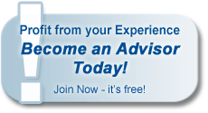 Profit from your experience. Become an advisor today
